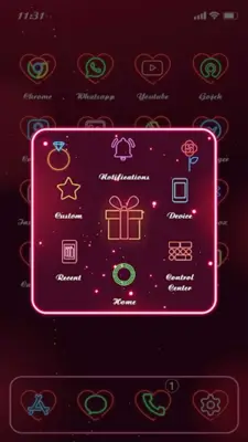 Wow Valentine Neon Icon Pack android App screenshot 0