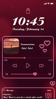 Wow Valentine Neon Icon Pack android App screenshot 3