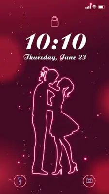 Wow Valentine Neon Icon Pack android App screenshot 4